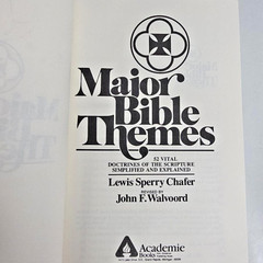 Major Bible Themes Lewis Sperry Chafer John Walvoord HC 1993 Book Christian Vtg