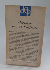 Hypnotism by G H Estabrooks (1957) Dutton Paperback