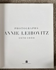 Photographs Annie Leibovitz 1970 – 1990 – First Edition 1991