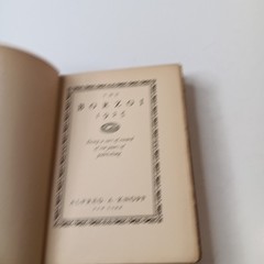 THE BORZOI 1925 A Record Of Publishing HC (1925)