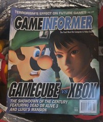 Vintage Game Informer GameCube Vs Xbox Mag Issue 103 Green USA Games 2001