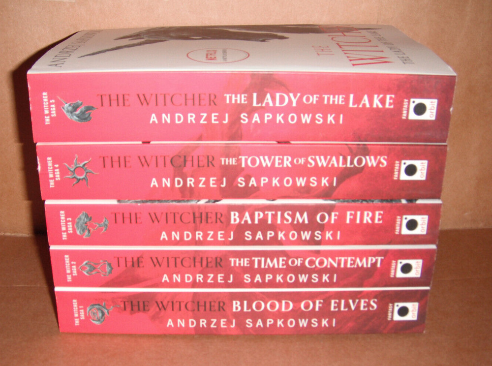 The Witcher Vol. 1,2,3,4,5 by Andrzej Sapkowski Paperback