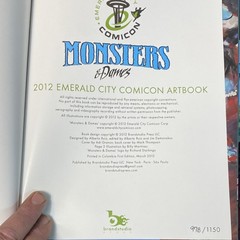 Monsters & Dames 2012 Emerald City Comicon Hardcover Illustrated Artbook Fantasy