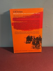 England in the Age of Wycliffe 1368-1520 G.M. Trevelyan Harper Torchbooks