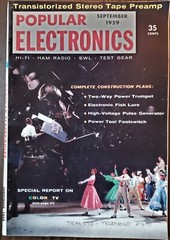  3 POPULAR ELECTRONICS MAGAZINES – 1959, 3 issues March, August, September