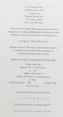 SIGNED Tom Clancy Rainbow Six (1998) & Shadow Warriors (2002) First printings