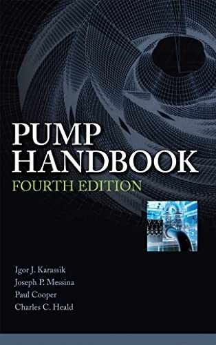 Pump Handbook – Hardcover, by Karassik Igor J.; Messina Joseph P.; – Acceptable