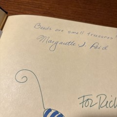 String of Beads by Margarette S. Reid (1997, Hardcover) Double Signed w Sketch!