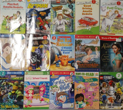 Lot of 100 Level 2 Readers RANDOM MIX Book Bundle Step Into Reading DK Hello