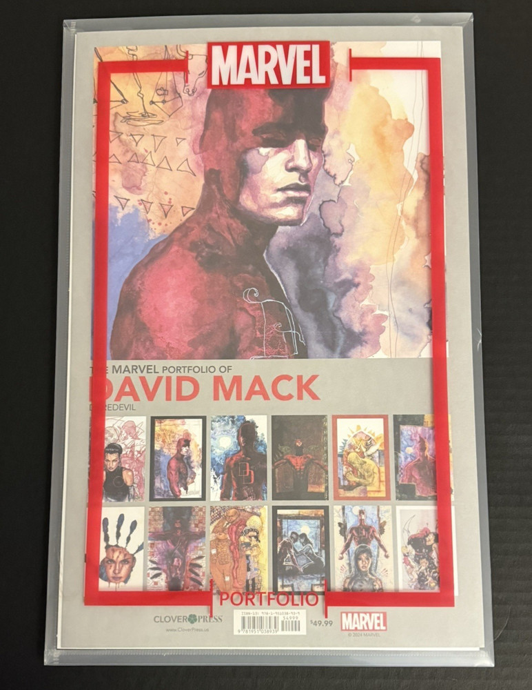 2024 Marvel Portfolio of David Mack Daredevil Complete Set of 12 Prints 17”x11”