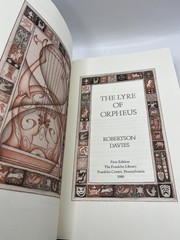 ROBERTSON DAVIES ~ SIGNED ~ The Lyre of Orpheus 1st Edition Franklin Leather