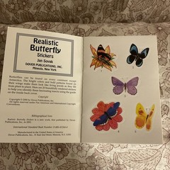REALISTIC BUTTERFLY STICKERS (DOVER LITTLE ACTIVITY BOOKS) Jan Sovak BRAND NEW