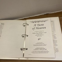 Morris Press Sample Cookbook 2 Ring Binder A Taste Of Heaven