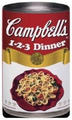Campbell’s 1-2-3 Dinner – Board book By LTD – VERY GOOD
