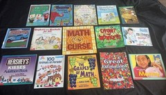 15 CHILDREN math PICTURE BOOK LOT elementary teacher set number Tang Pallotta 2