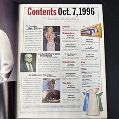 RARE George’s John JFK Kennedy Jr & Carolyn Bessette 1996 NEW YORK Magazine