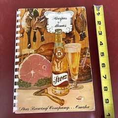 1952 Nebraska Storz Beer Cookbook 6.5×9 inches 276 pages full index.