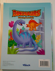 DINOSAURS COLORING AND ACTIVITY BOOK IN NEW CONDITION