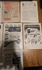 Lot of 10 Different Vintage 1950’s Astounding Science Fiction Pulp Magazines