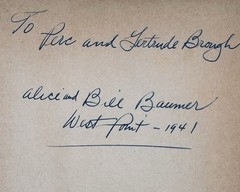 NOT ALL WARRIORS William Baumer SIGNED 1ST! Hardcover 1941 Famous West Pointers