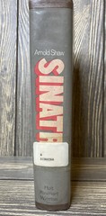 Sinatra 20Th Century Romantic Arnold Shaw 1968 Hardback Book