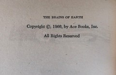 Jack Vance – Brains of Earth / Many Worlds of Magnus Ridolph – Ace Double 1966