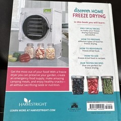 Discover Home Freeze Drying Hardcover –2022 by Harvest Right