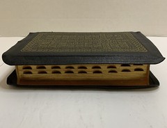 The Holy Bible 1950 Golden Book Edition Thumb Leather Binding KJV USA