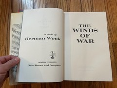 Winds of War by Herman Wouk First Edition (1971, Hardcover) Book w/ Dust Jacket