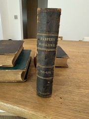 Rare Antique Harper’s New Monthly Magazine Bound Volumes (5 Books) –19th Century