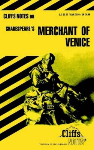 The Merchant of Venice (Cliffs Notes) – Paperback By McNeir, Waldo F – GOOD