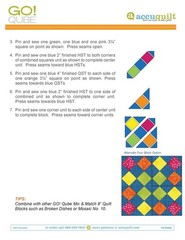 ACCUQUILT GO QUBE 8″ Block Patterns Manual – LOOP FASTENED – TOUGH JACKET
