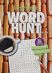 PAPP Large Print Word Hunt Puzzle Books, Largest Selection of Volumes, You Pick!