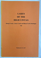 lotof 4 Lakes of the High Uintas Utah Several River and Creek Drainage see below