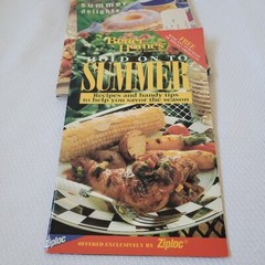 Summer Cooking Recipes Bundle of 4 Lot Cookbook Mini Magazines BHG 1990s 2000s