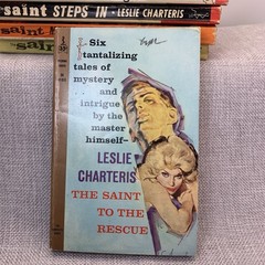 The Saint 6 book lot by Leslie Chartering Vintage 1930s 40s 60s Paperbacks