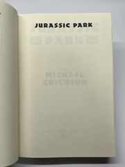 RARE! Jurassic Park by Michael Crichton • 1990 First Trade Edition 1st Print HC