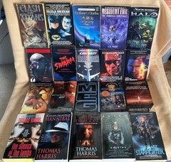 Horror Science Fiction & Gaming Movie and TV Novelizations Lot of 20 Assorted