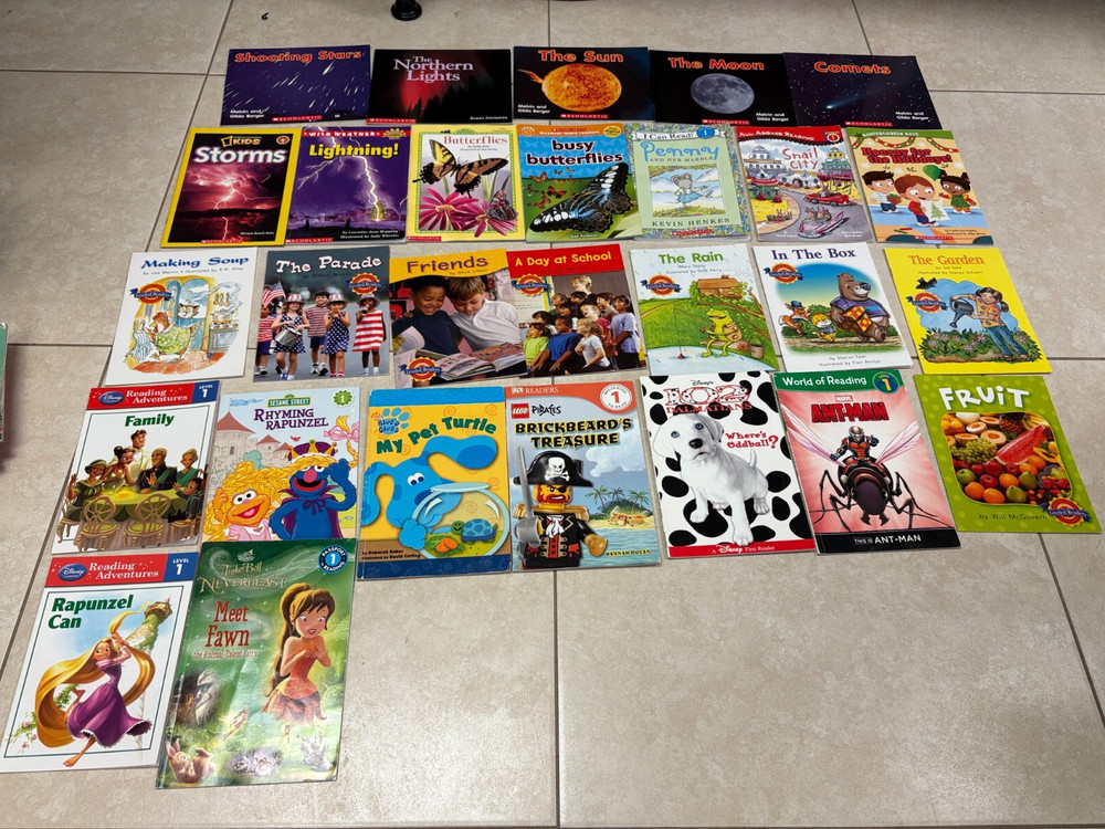 Lot of 28 LEVEL 1 EARLY READERS Book FREE SHIP Learn to read