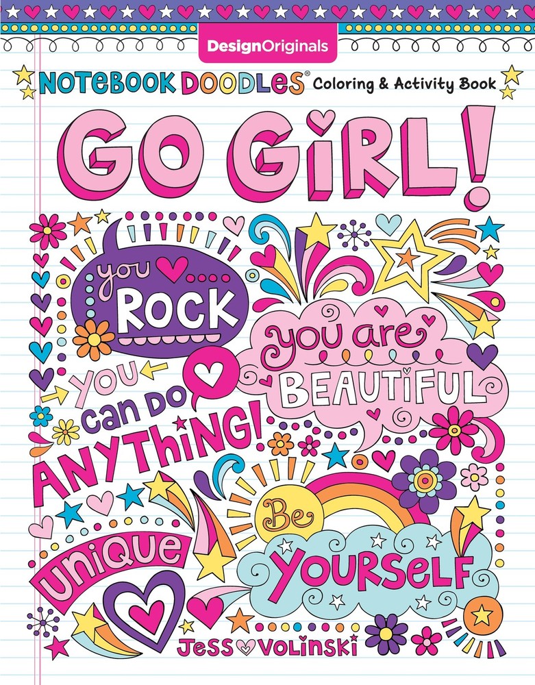 Notebook Doodles Go Girl!: Coloring & Activity Book (Design Originals)…