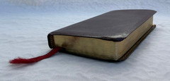 NIV Trimline Pocket Bible New Testament 1984 Burgundy Leather Red Lettered Gilt