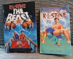 R.L. Stine – Bundle – The Beast & The Dead Lifeguard – Paperback – Both 1994