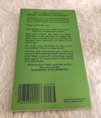 ENDLESS QUEST #9 Robbers And Robots PAPERBACK Game Book 1983 MIKE CARR D&D