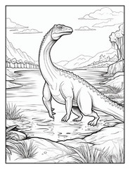 „Cute Dinosaur Coloring Book fun for allFun, Creative & Relaxing Art Pages