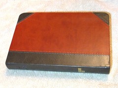 German Bible, Die Bibel, Schlachter 2000, Imitation Leather, Brown Black 2-toned