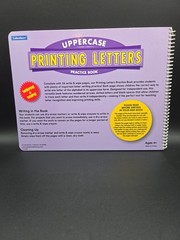 Set of 3 Lakeshore Printing Numbers ,Upper &Lower Case Letters Practice Books