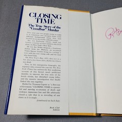 Closing Time Lacey Fosburgh 1977 Book Club Edition True Crime Delacorte Press