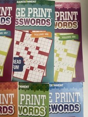 Lot 6 Kappa Large Print Crossword Books Braintainment NEW Free Ship NEW