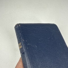 Bible Morocco Leather Compact Harper KJV DARK BLUE Thin