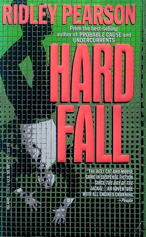 Hard Fall by Ridley Pearson / 1992 Espionage Thriller Paperback